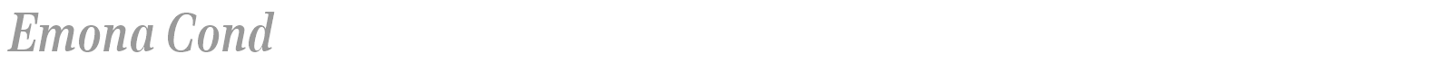 Emona Cond font preview